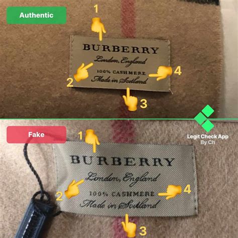 how to know original burberry scarf